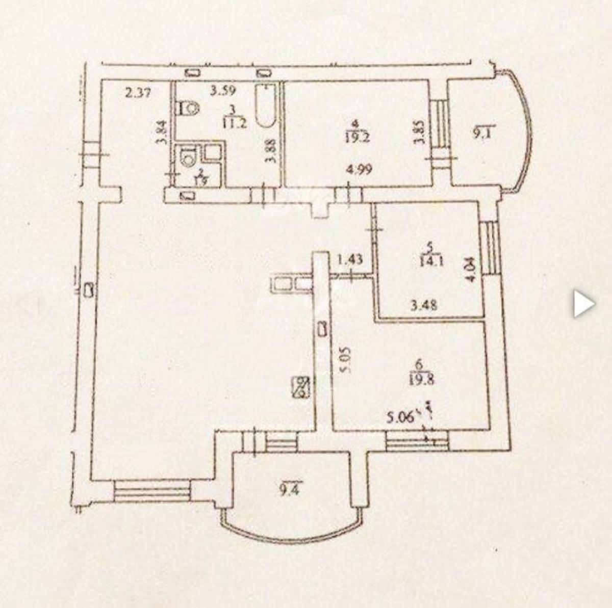 4к квартира пр-т Героев Сталинграда 2Г6