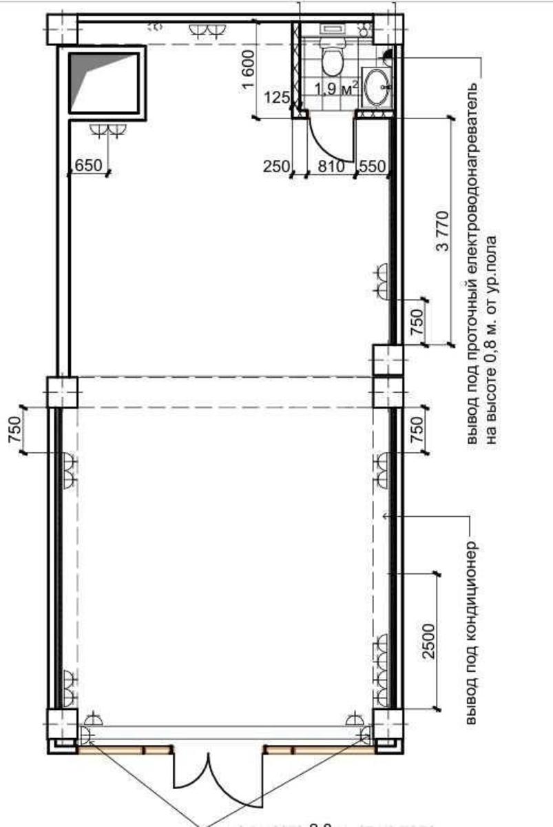 Офис ул. Мишуги Александра 10, 61м26