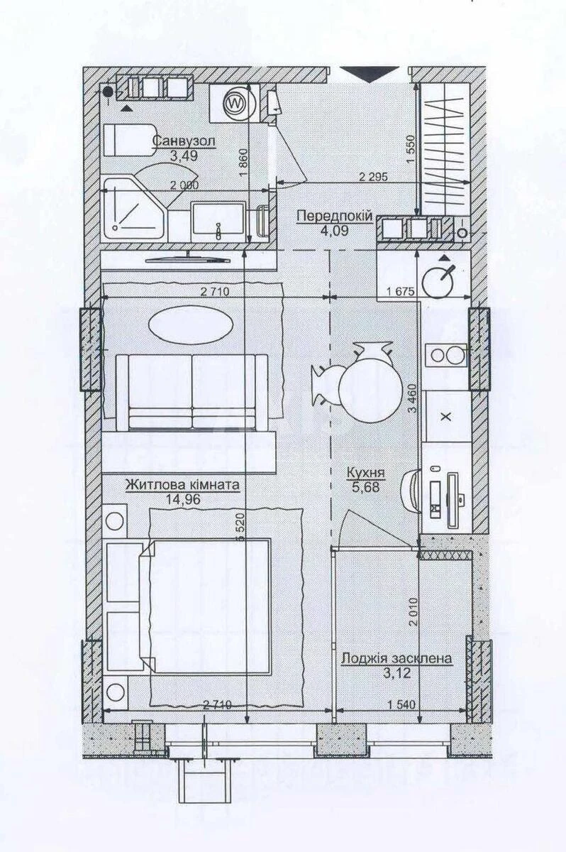 1к квартира ул. Липы Юрия 66951613