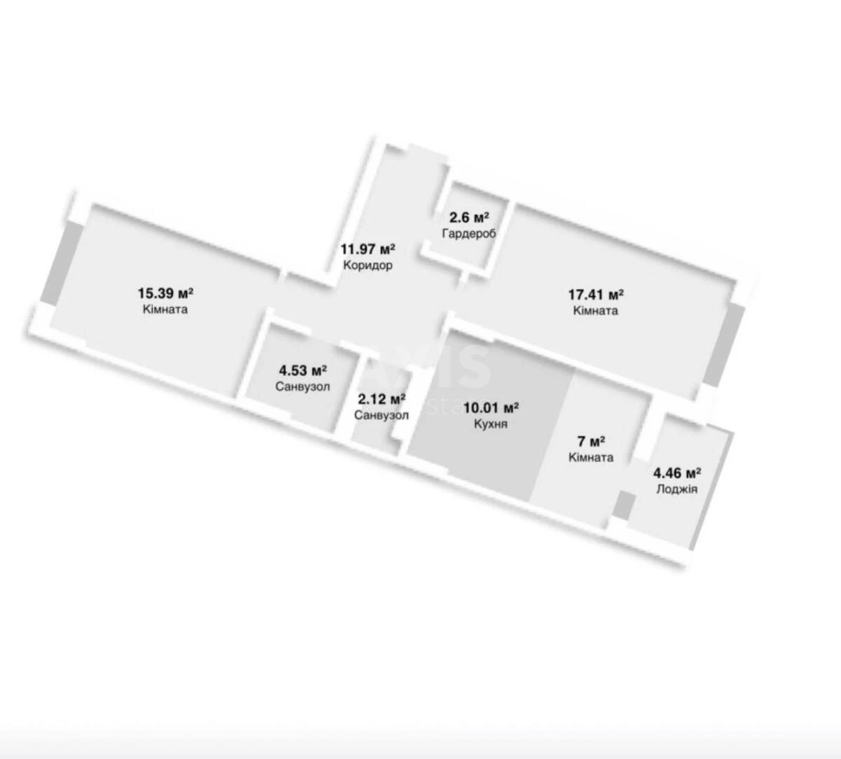 2k apartment vul. Sosjury Volodymyra 6707078