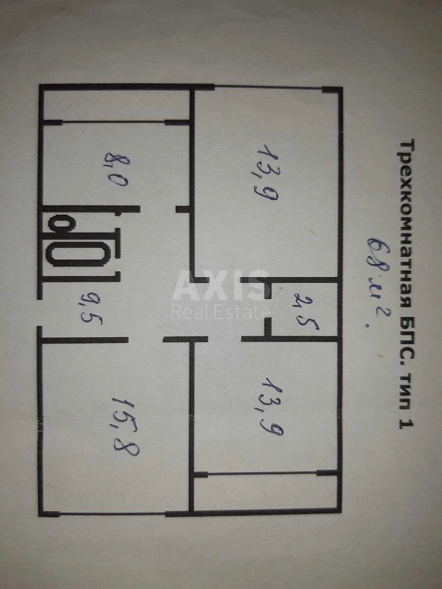 3k apartment vul. Jakubovs'kogo Marshala 56964017