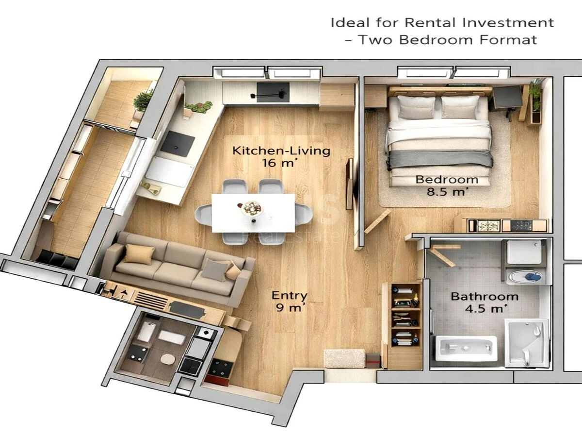 2k apartment vul. Olesja Berdnyka 1Д6889612