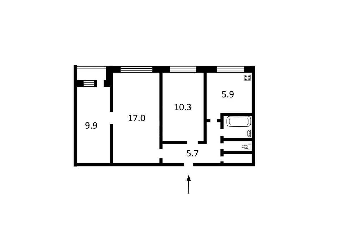 3k apartment vul. Anatoliya Solovyanenka 14689378
