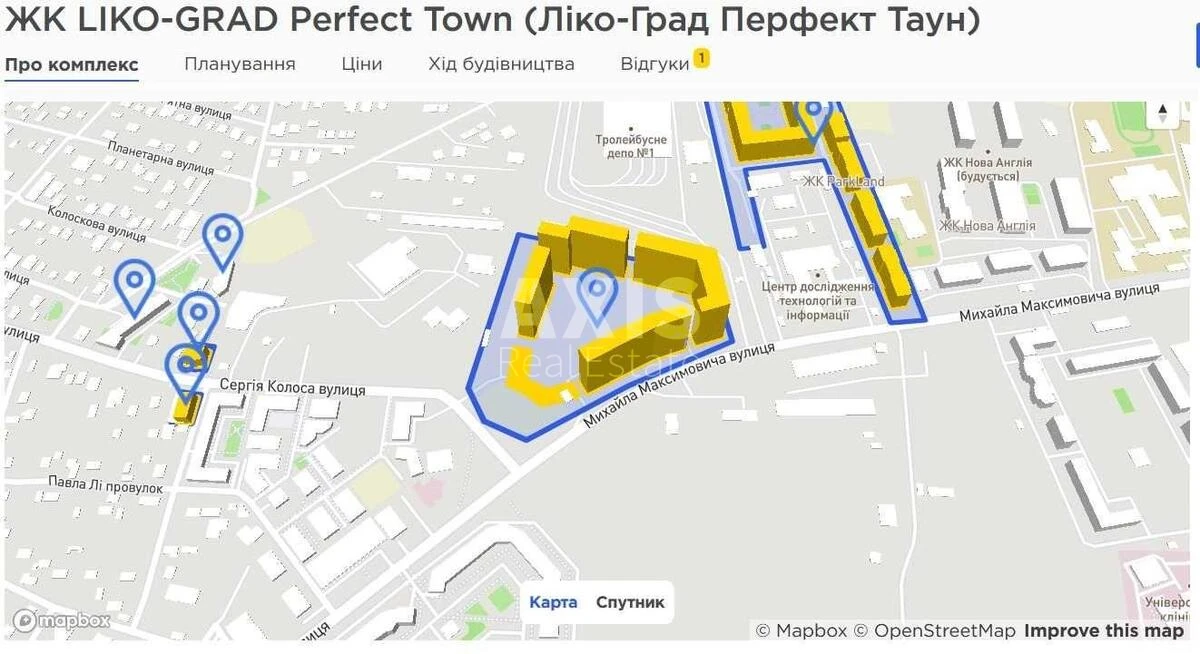 2к квартира ул. Михаила Максимовича 325502211