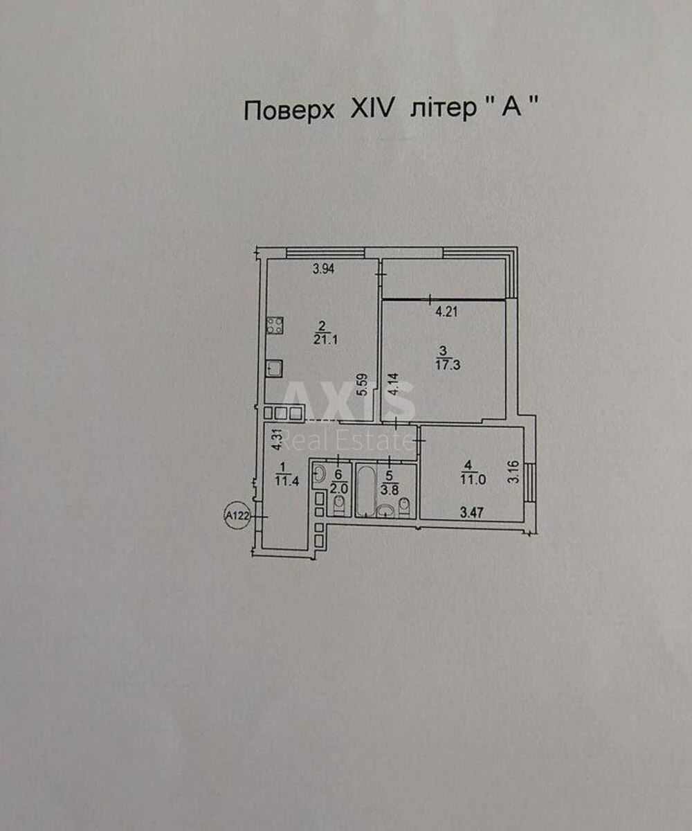 2к квартира ул. Сверстюка Евгения 46942715