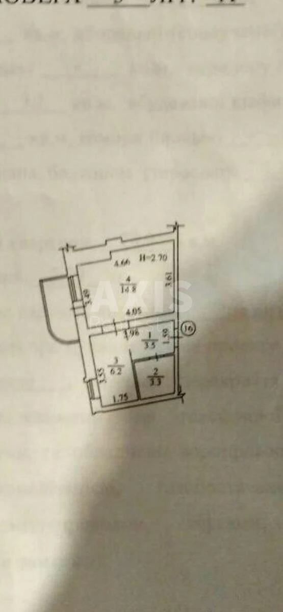 1k apartment vul. Lysjans'ka 9695927