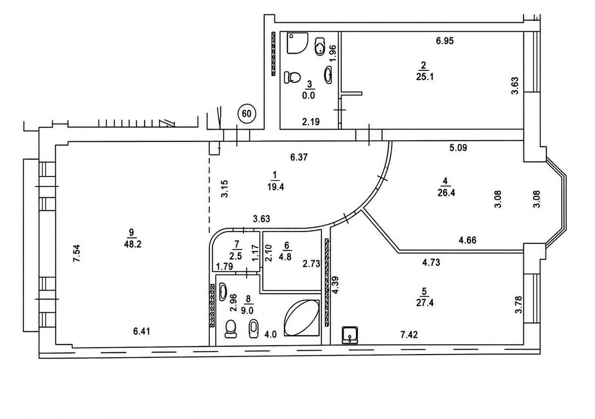 3k apartment vul. Irynyns'ka 5/246871921