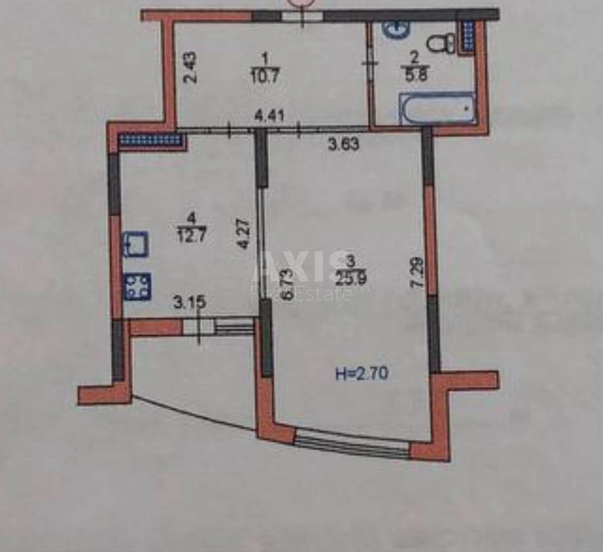 2k apartment vul. Volodymyra Naumovycha 4А6963415