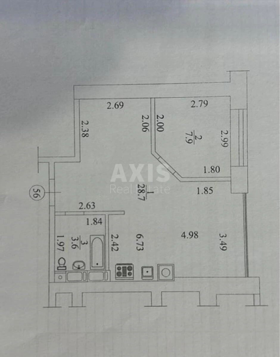 1k apartment vul. Radystiv 326840716