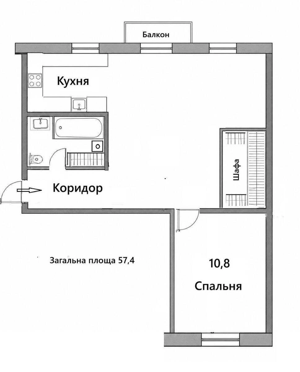 1k apartment bul. Verhovnoi' Rady 25694269