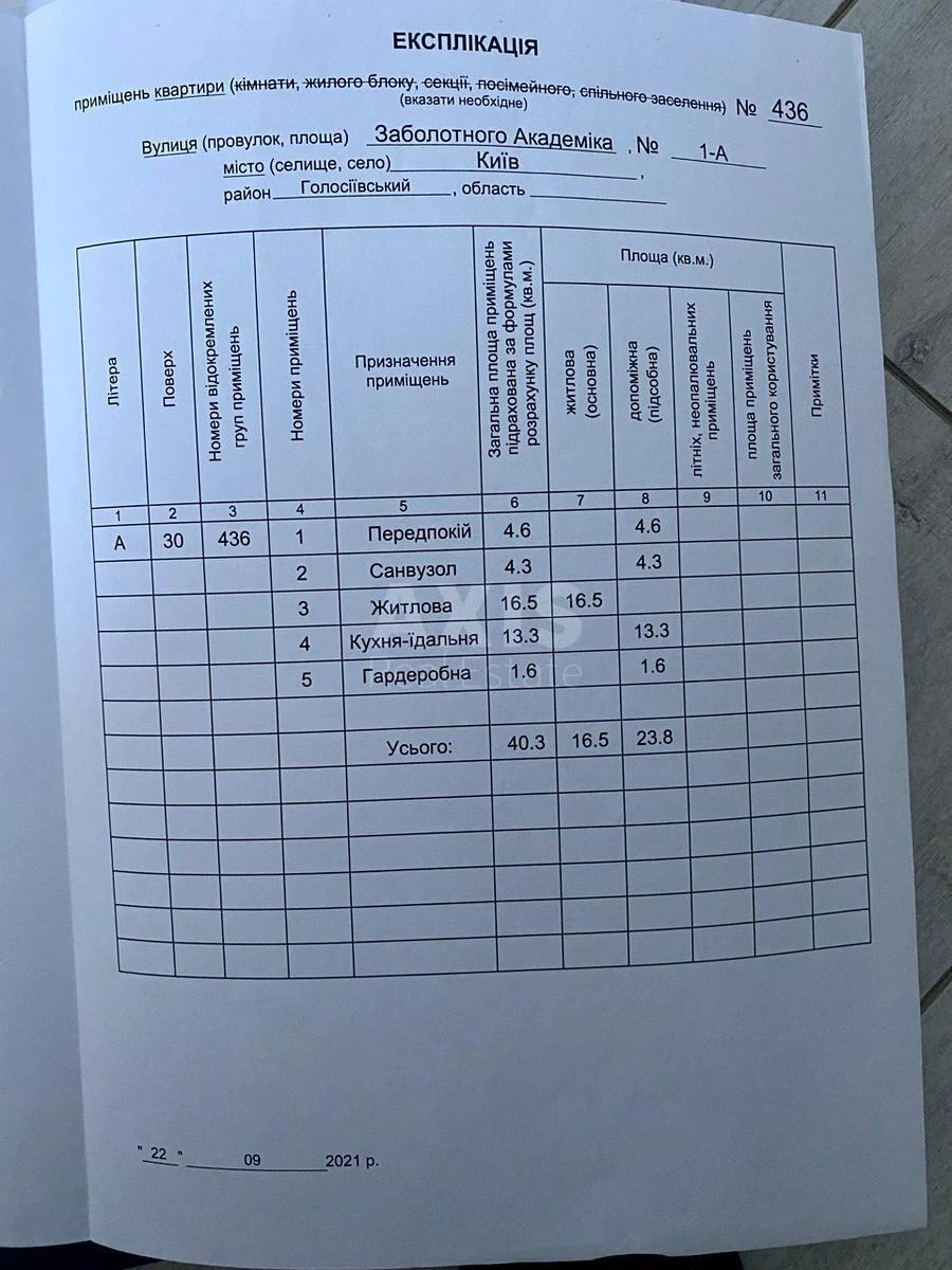 1к квартира ул. Заболотного Академика 1А668309