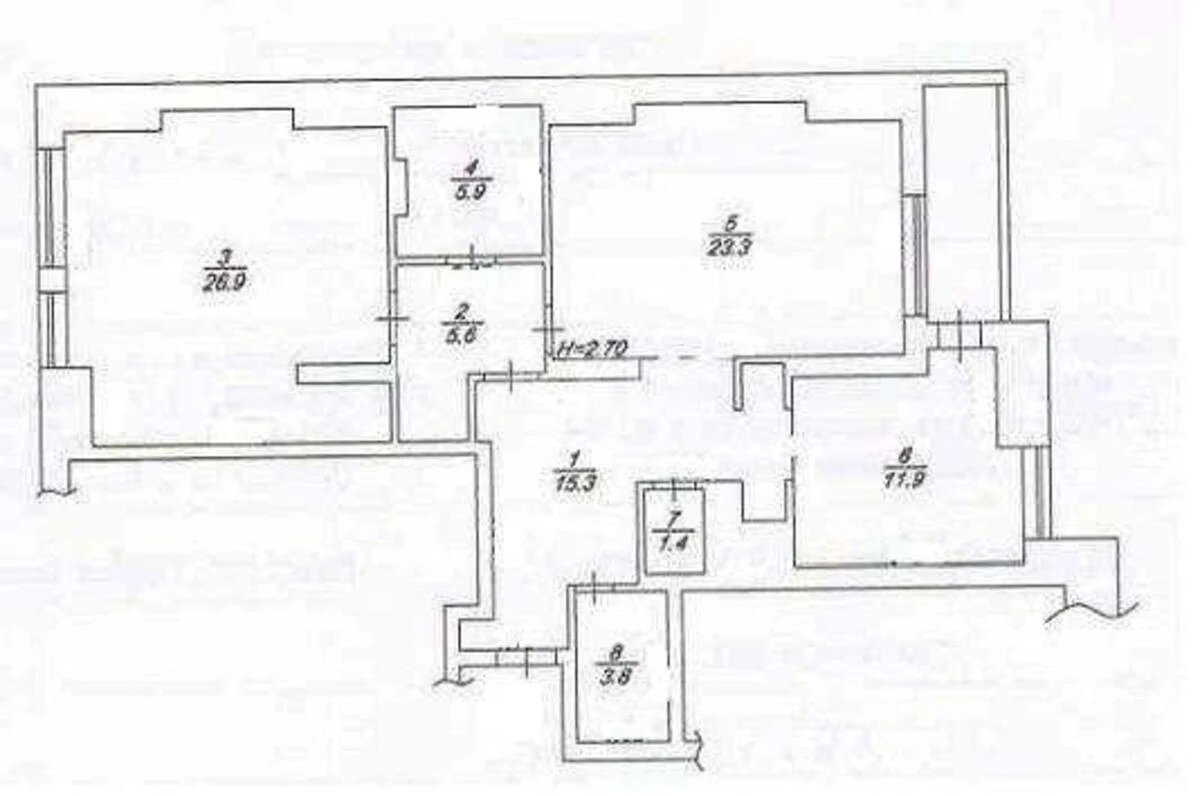 2к квартира ул. Ахматовой Анны 22696355