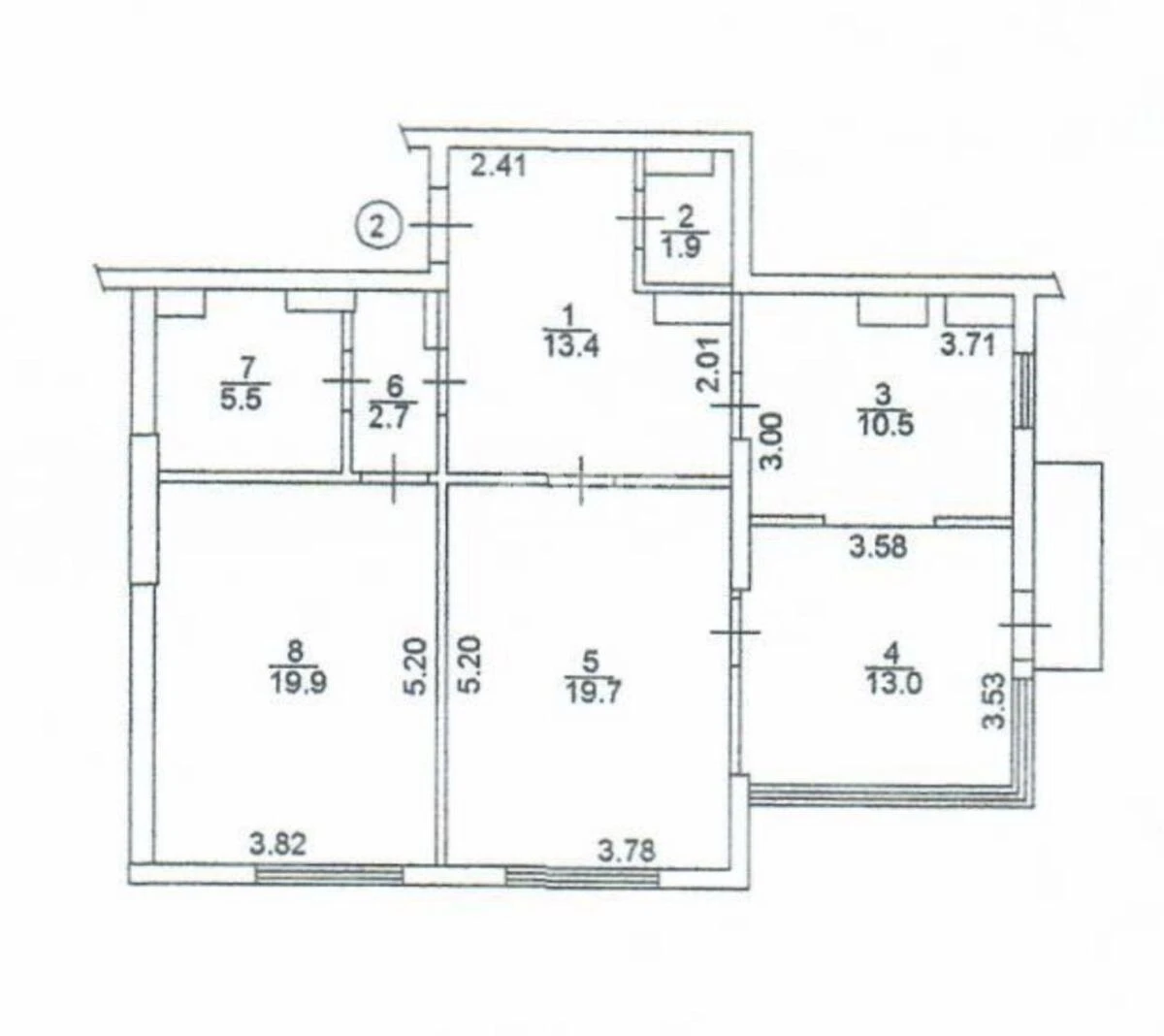2к квартира ул. Деловая 27009421