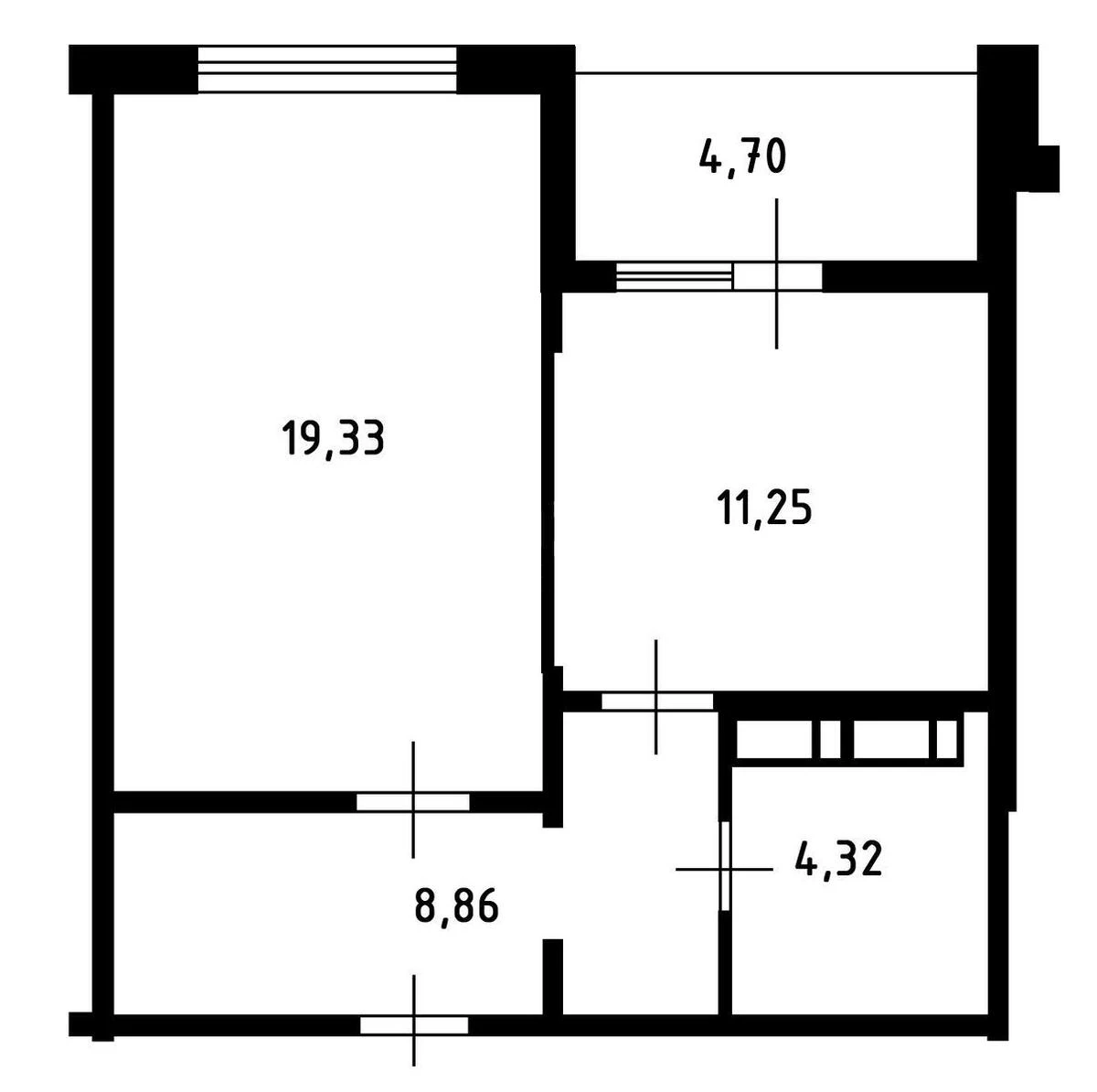1k apartment vul. Revuc'kogo 54B655628