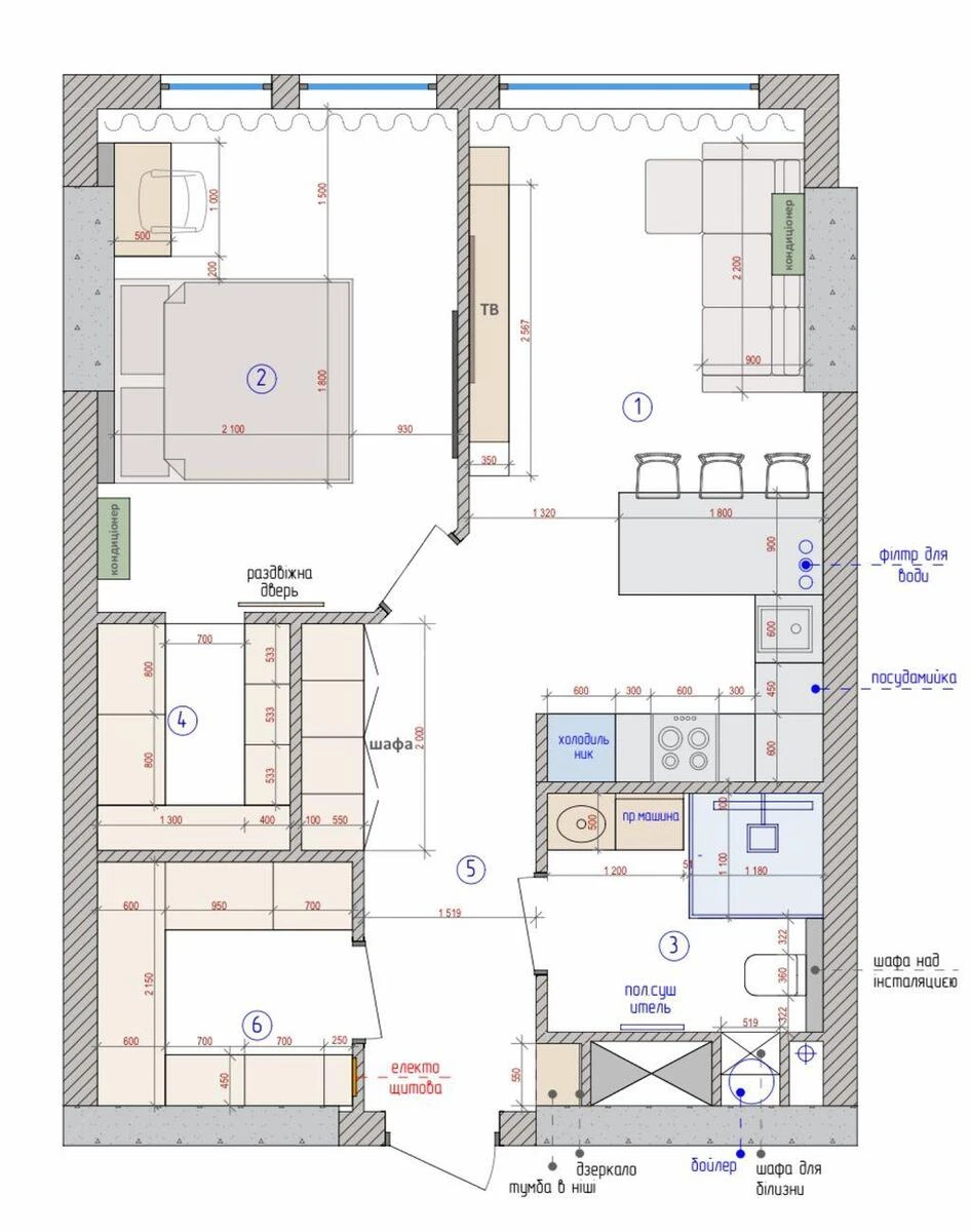 1к квартира пр-т Берестейский 11Б6851920