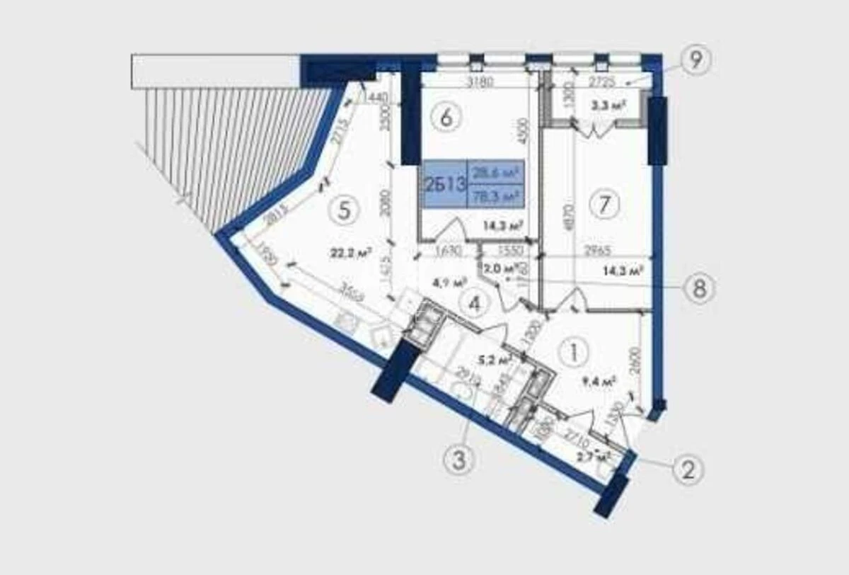 3к квартира пр-т Берестейский 11Б612341