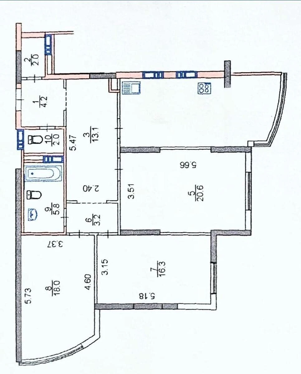 3к квартира ул. Драгоманова 40Ж6998818