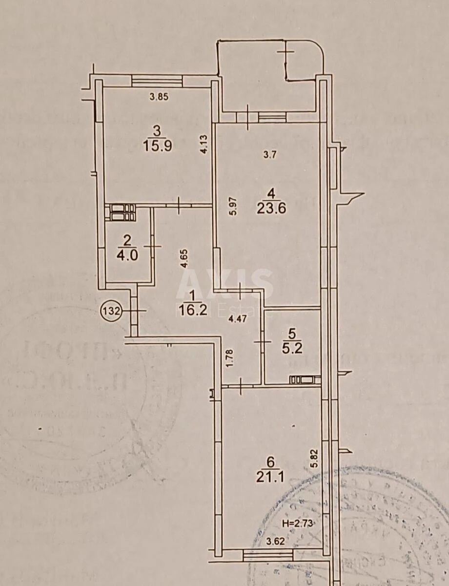 2к квартира ул. Кондратюка Юрия 1685557