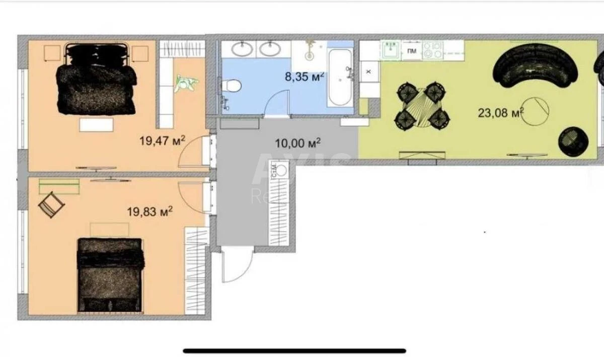 3k apartment vul. Mykhayla Boychuka 177132414