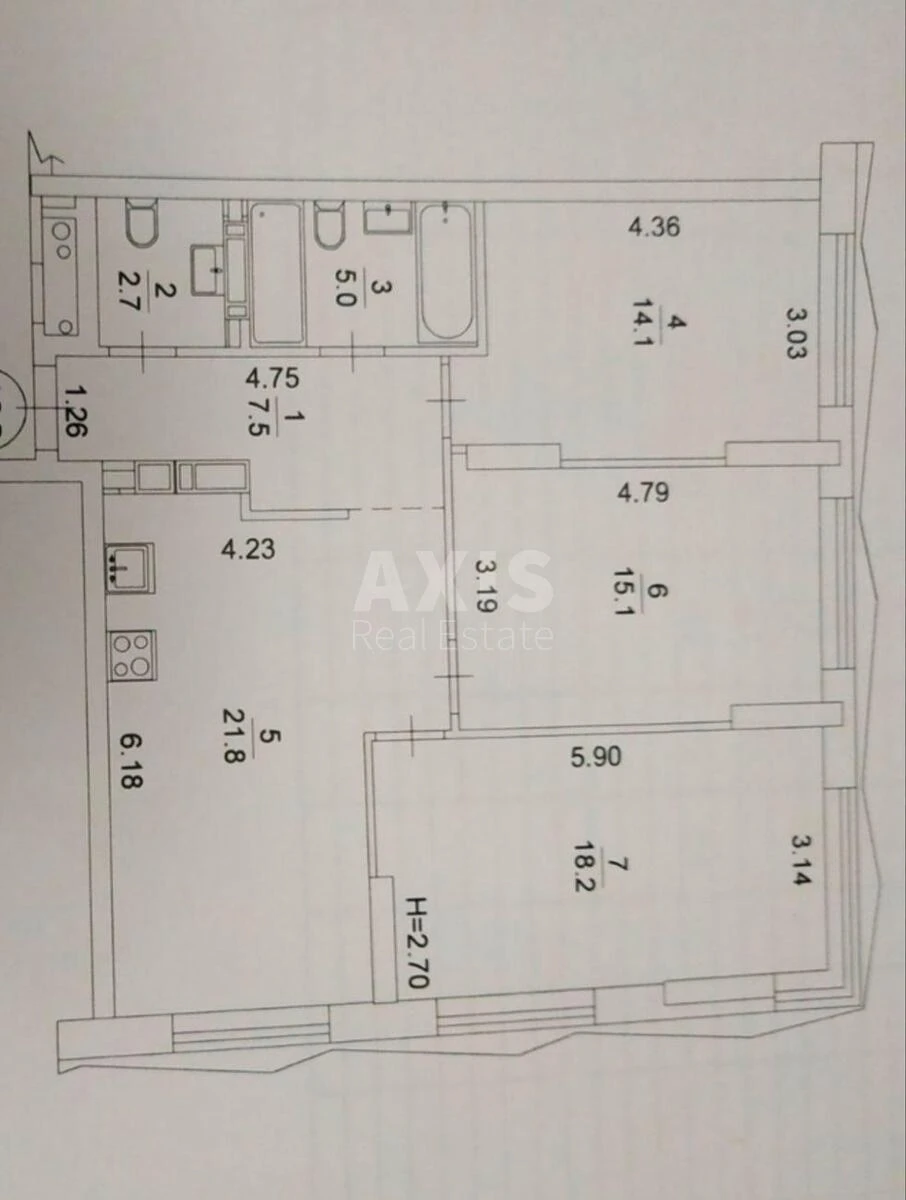 3к квартира ул. Князя Романа Мстиславича 26711219