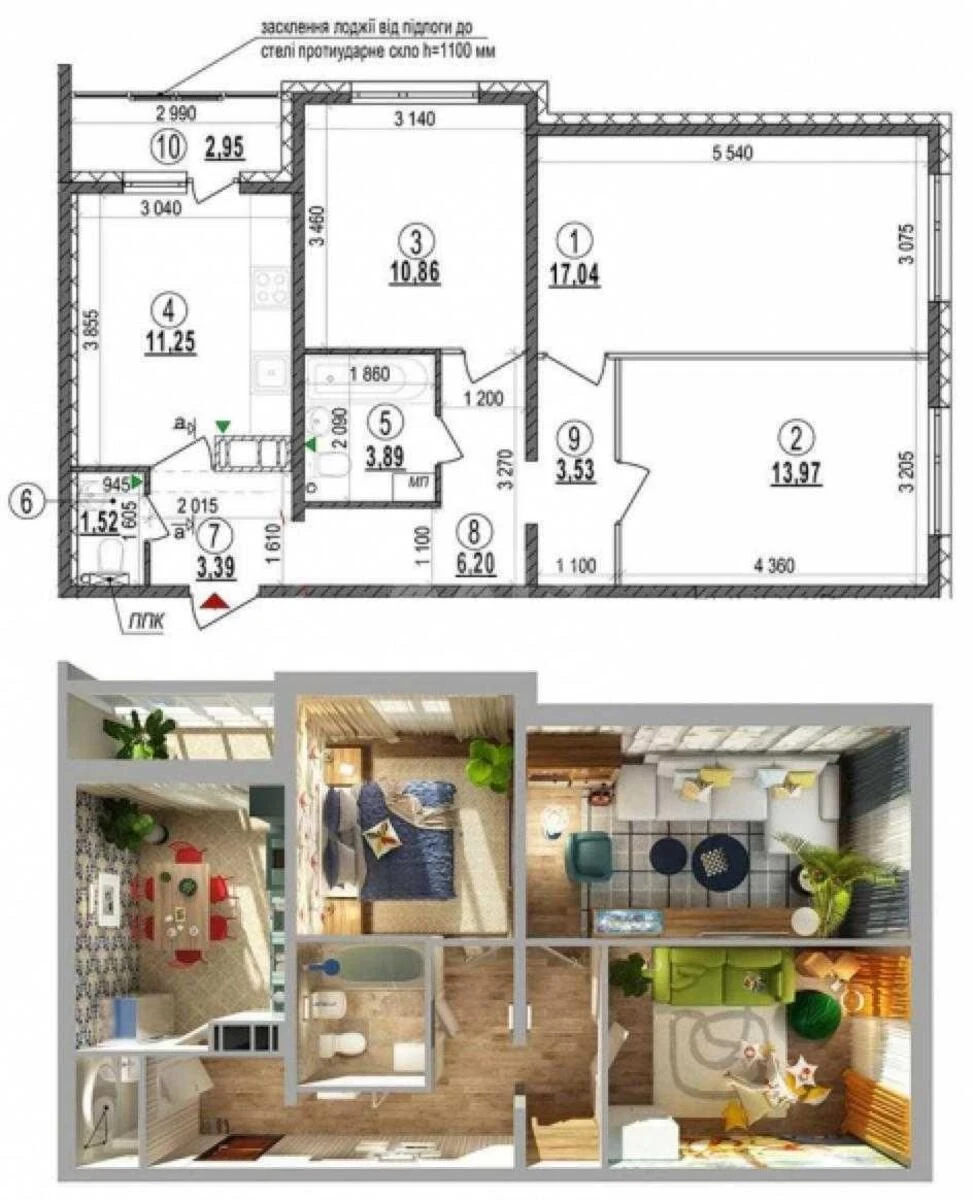3к квартира ул. Чавдар Елизаветы 216504812