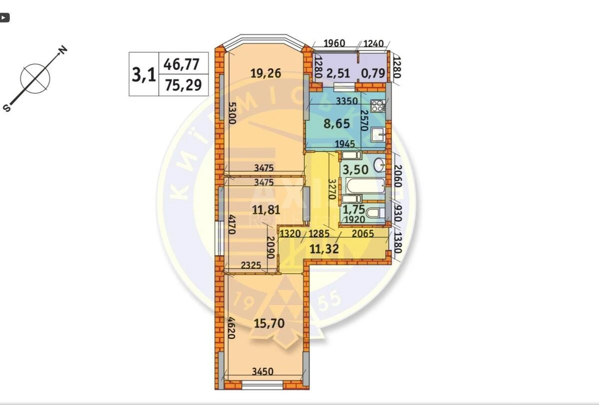 3к квартира ул. Бориспольская 406942011