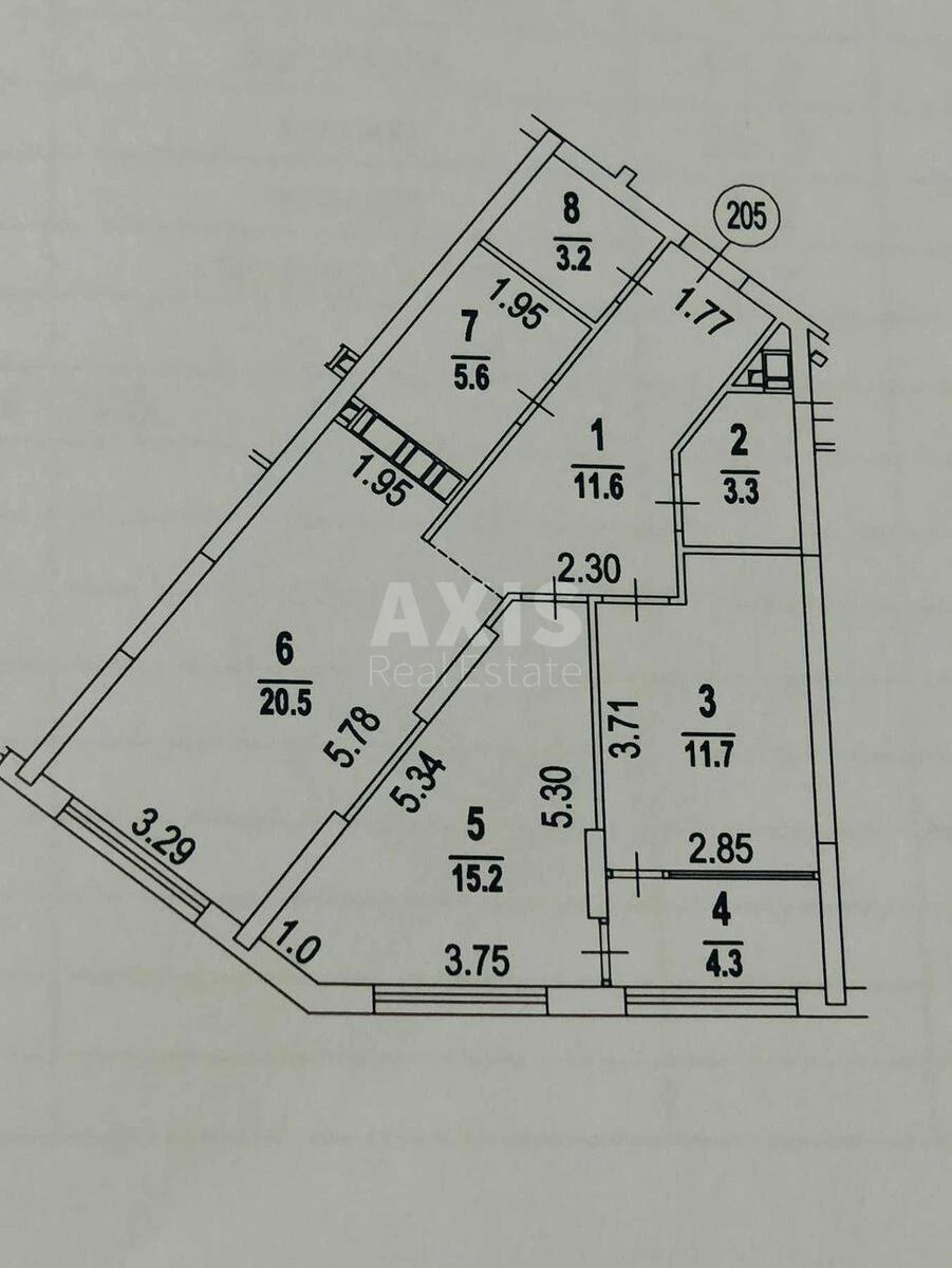 2k apartment nab. Dniprovs'ka 15К6999113