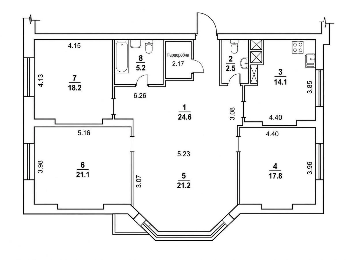 4k apartment vul. Myshugy Oleksandra 126889411