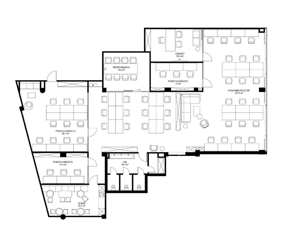 Office vul. Knyaziv Ostrozkykh 31/33, 271m26989110