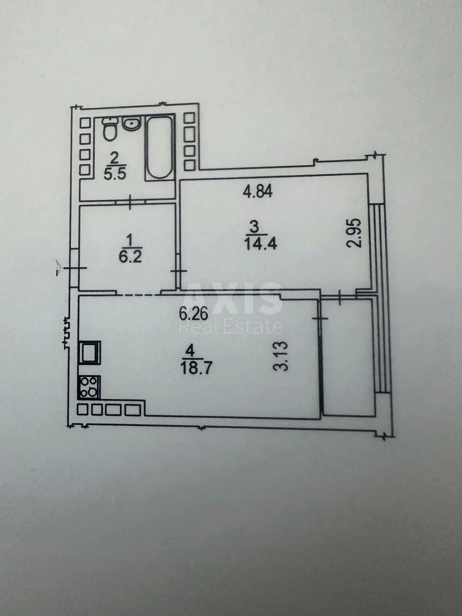 1к квартира ул. Александра Олеся 2В6891117