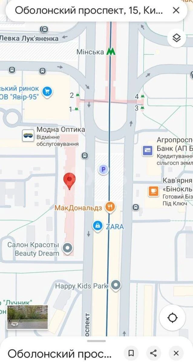 Объект торговли пр-т Оболонский 15, 24м2656891