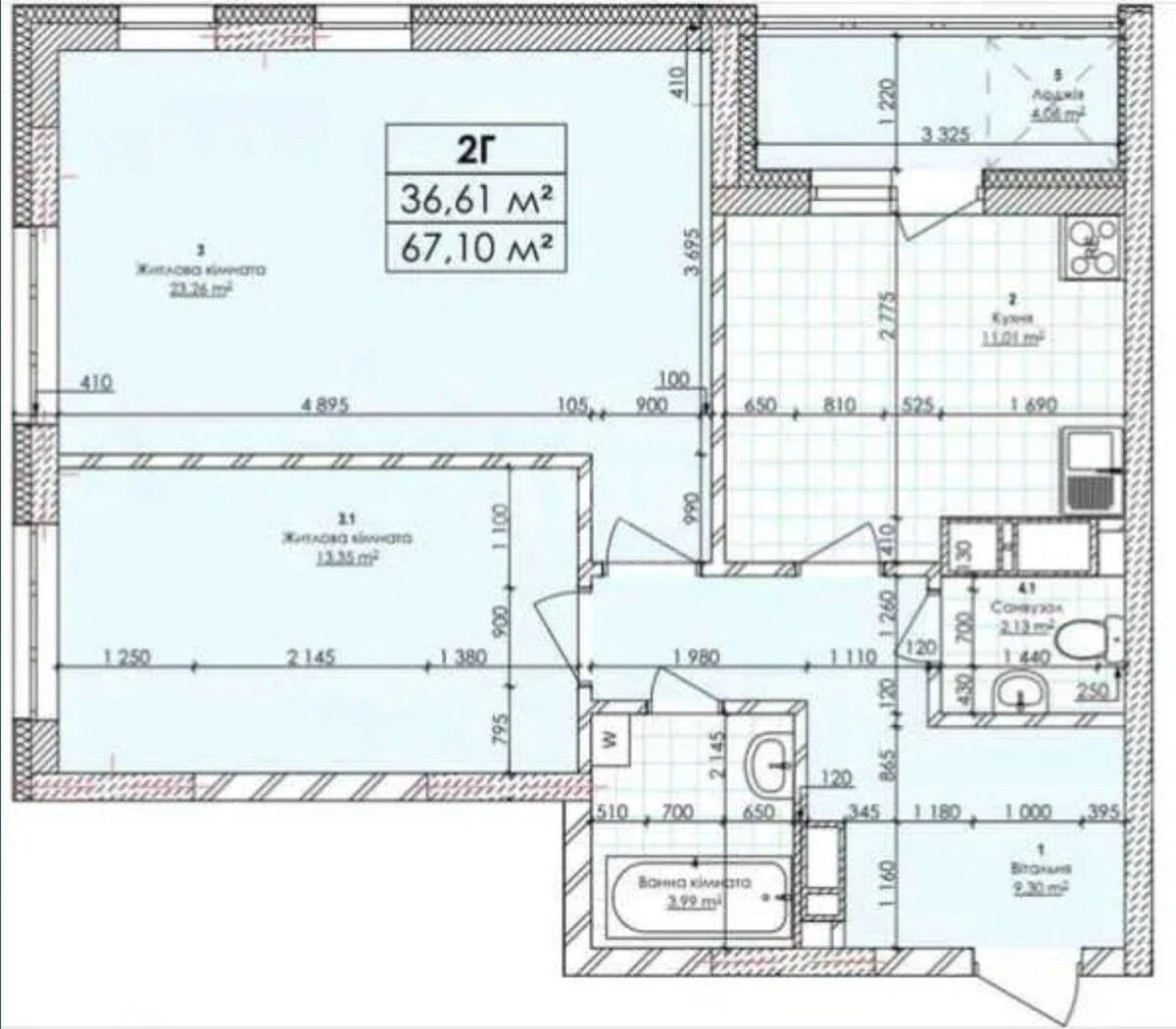 2к квартира ул. Автозаводская 72Б7068021