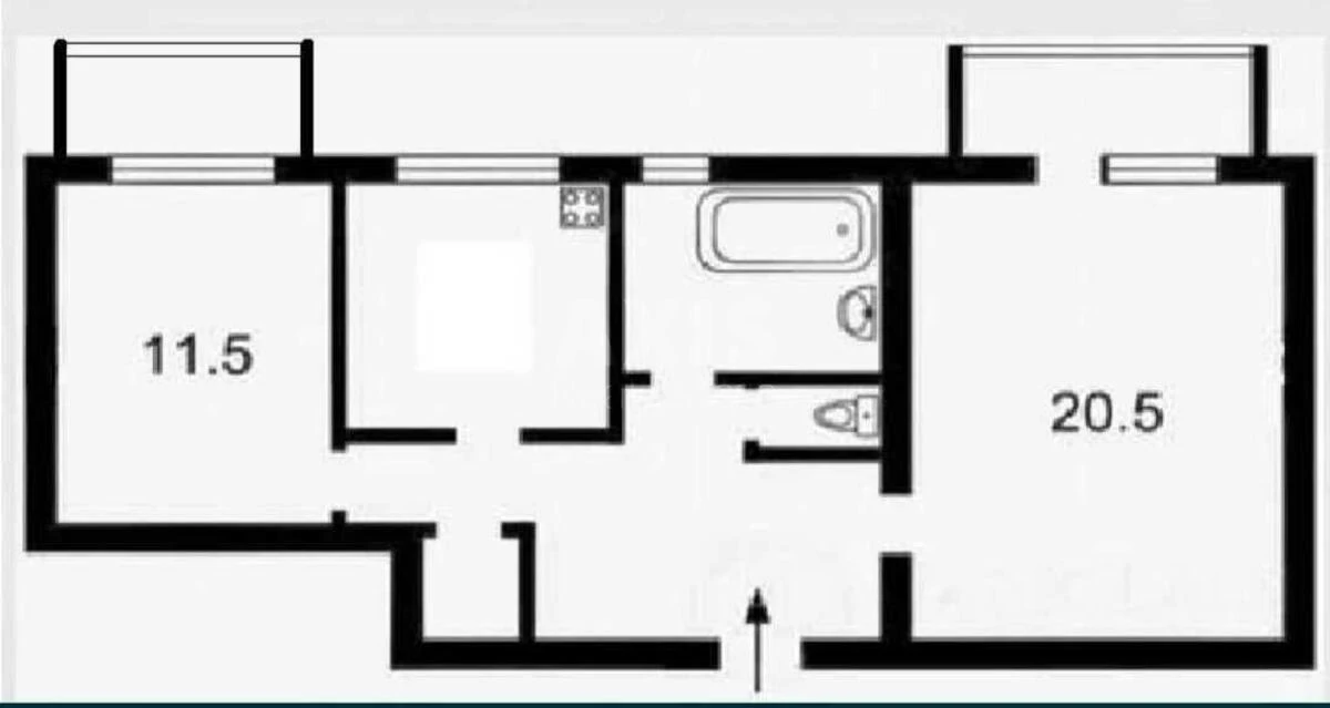 2k apartment bul. Lesi Ukrai'nky 28А695719