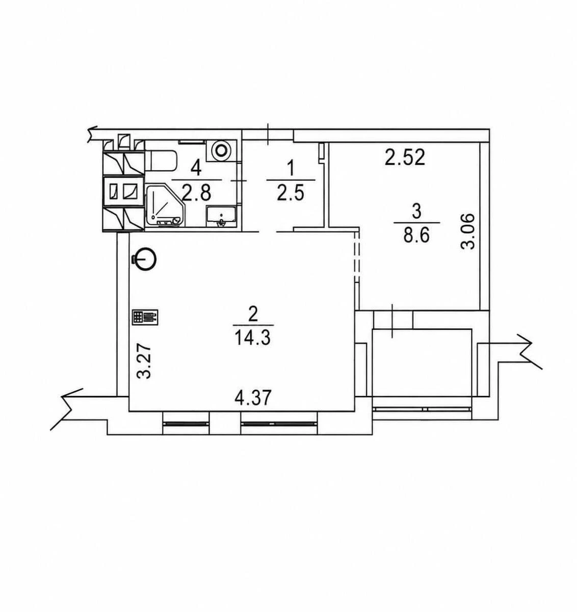 1к квартира ул. Салютная 2Б7186010