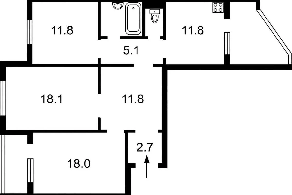 3k apartment pr-t Grygorenka Petra 56563514
