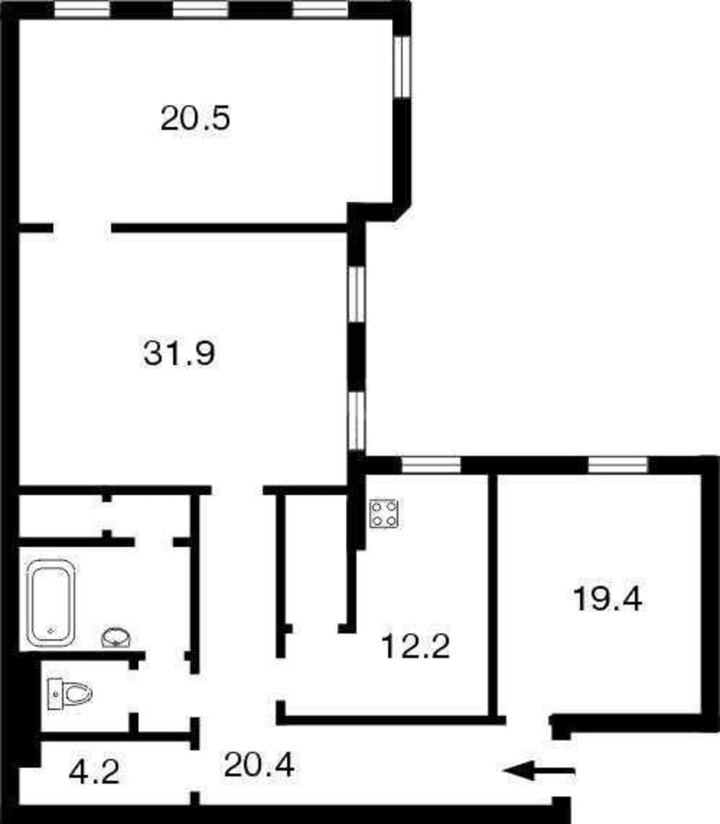 3k apartment vul. Hreshhatyk 15698659