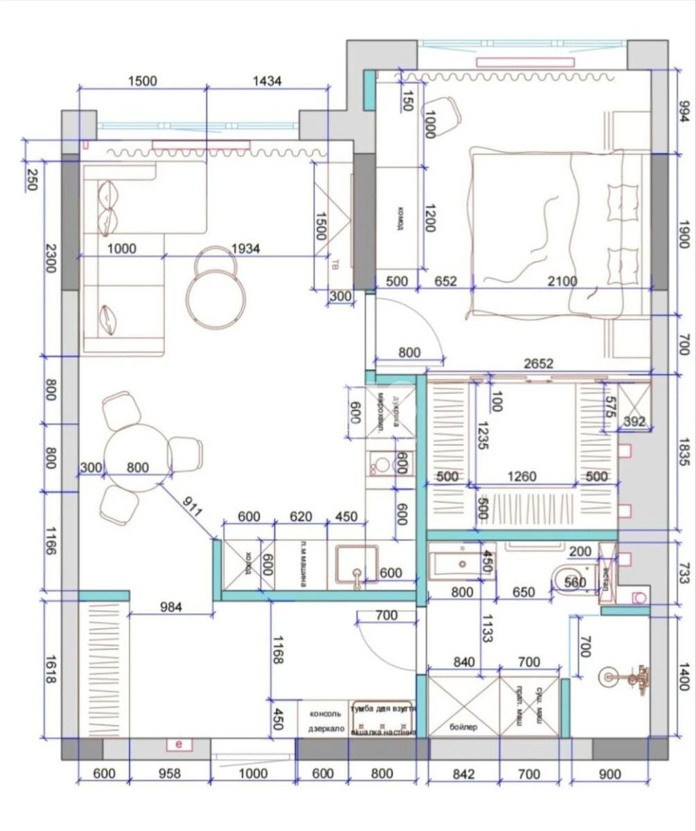 2k apartment vul. Bul'varno-Kudrjavs'ka Seventeen A711346