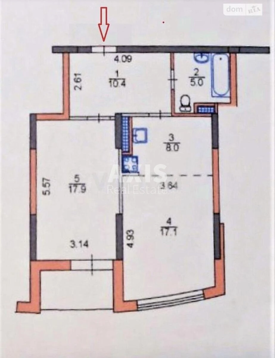 1к квартира ул. Владимира Наумовича 4684197