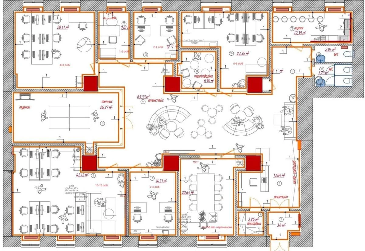 Офис ул. Семьи Праховых 50, 280м2707613