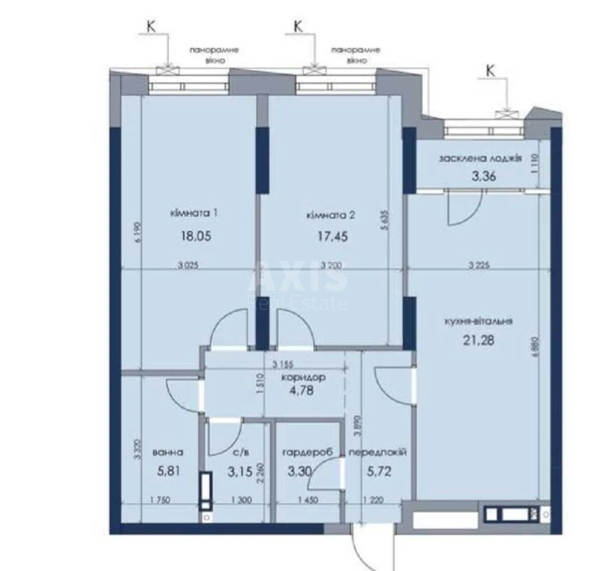 3k apartment vul. Zhmachenka Generala 26706436